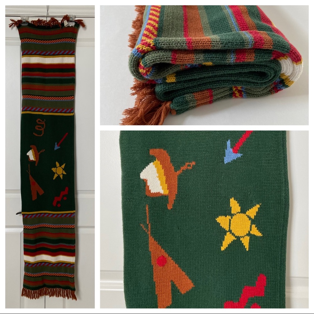 EUC Western Thick Knit Scarf